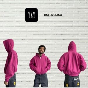 Yeezy x GAP x Balenciaga Hoodie – Purple/Bright Pink Unisex NWOT Size Small